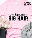 Hoop Earrings & Big Hair