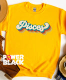 Retro Pisces Zodiac Sweatshirt