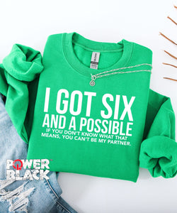 Six & A Possible Sweatshirt  - ONE DAY SALE