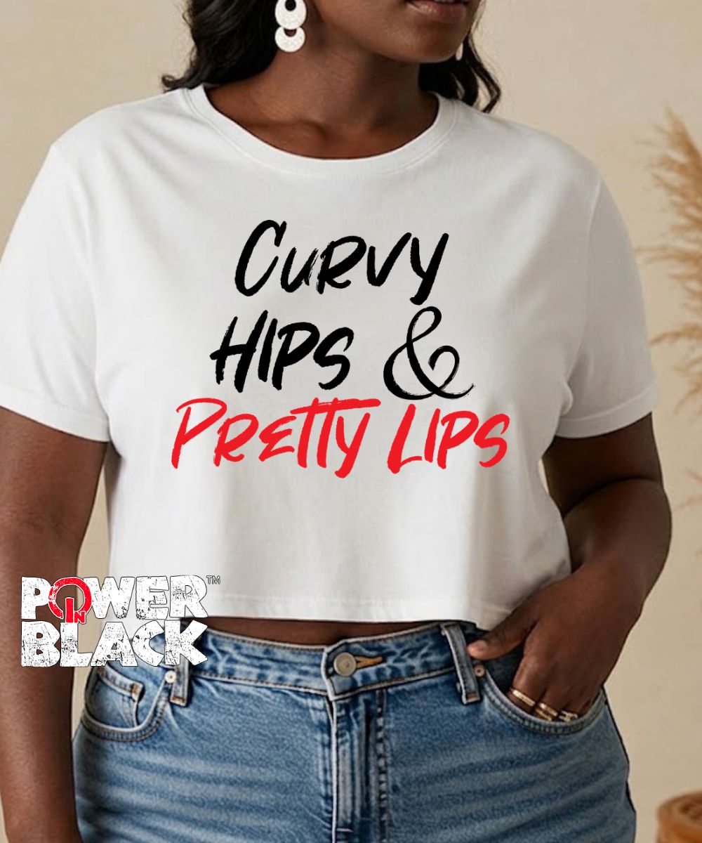 Curvy Hips & Pretty Lips Crop Top