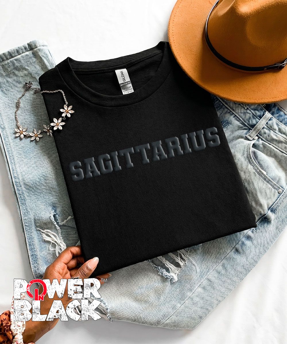 Puff Sagittarius (Black Puff Design)