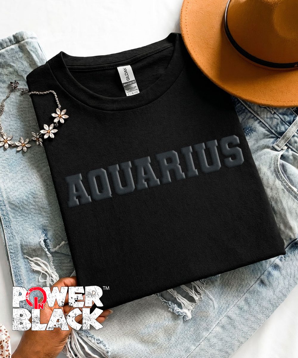 Puff Aquarius (Black Puff Design)