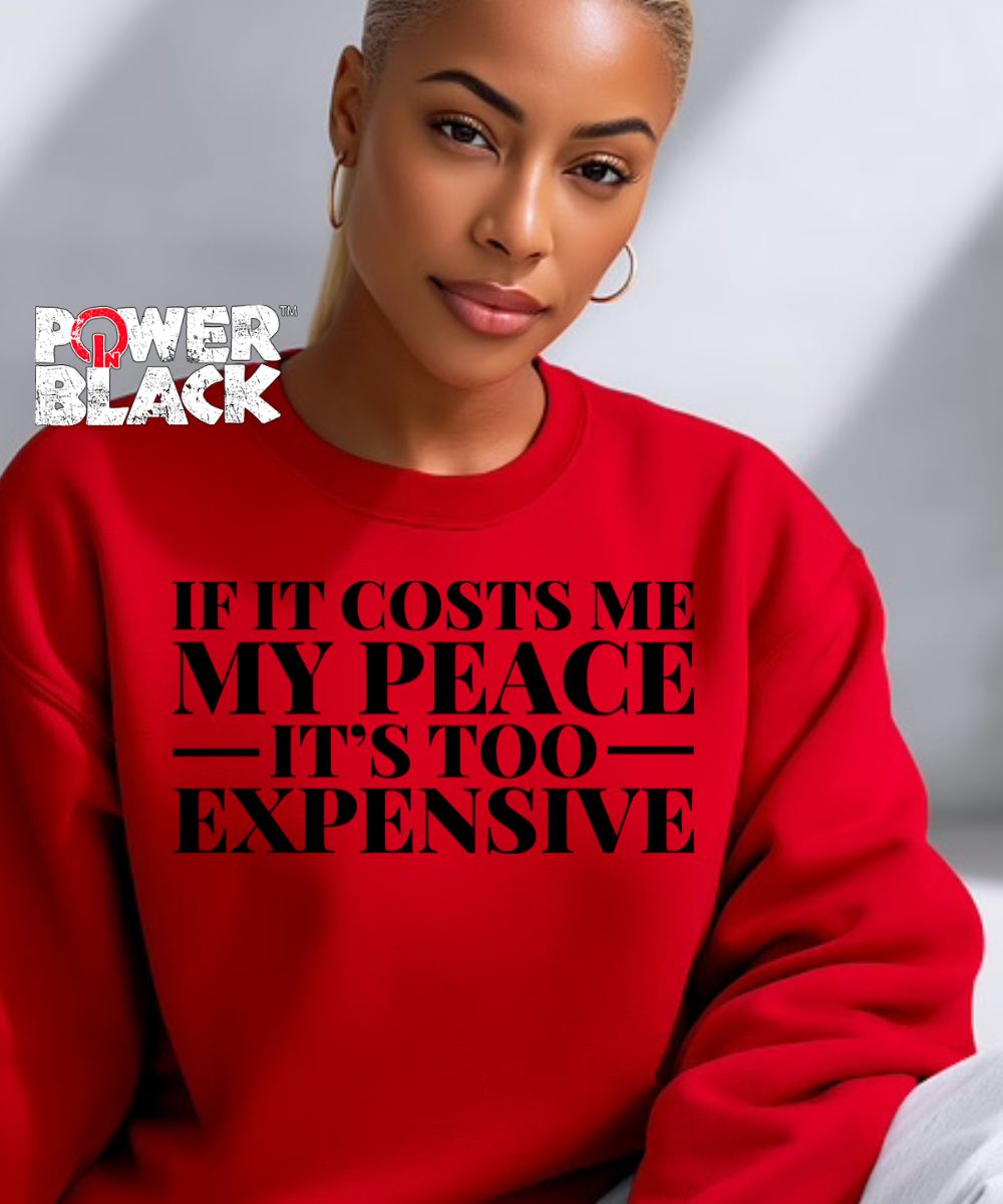 It's Too Expensive Sweatshirt