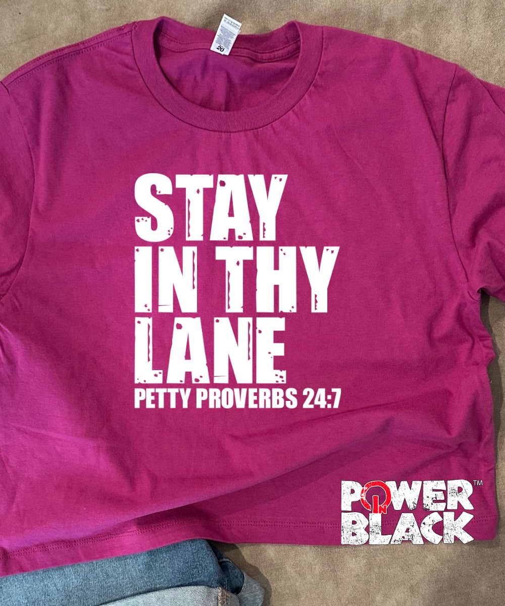 Stay In Thy Lane Crop Top