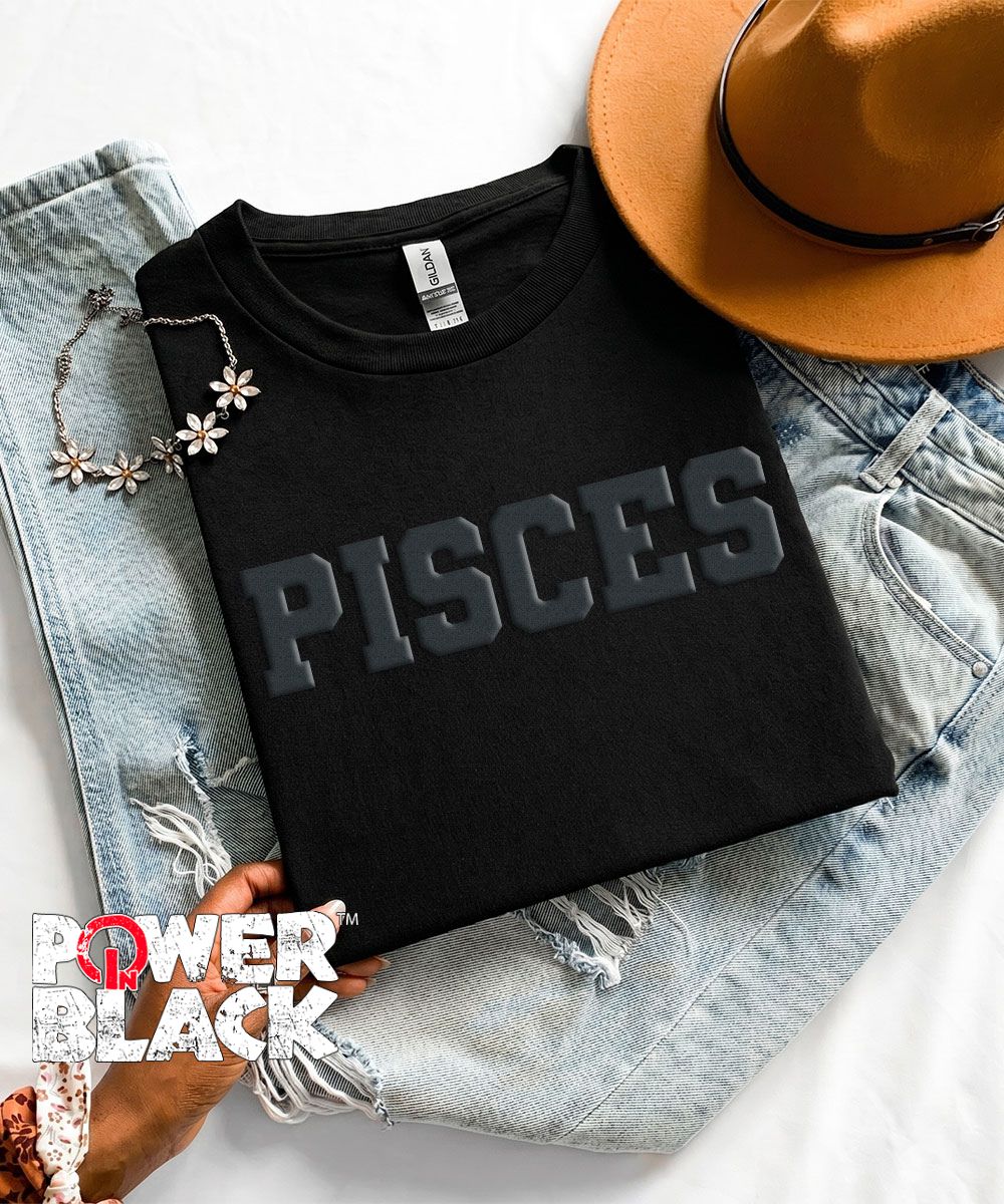 Puff Pisces (Black Puff Design)