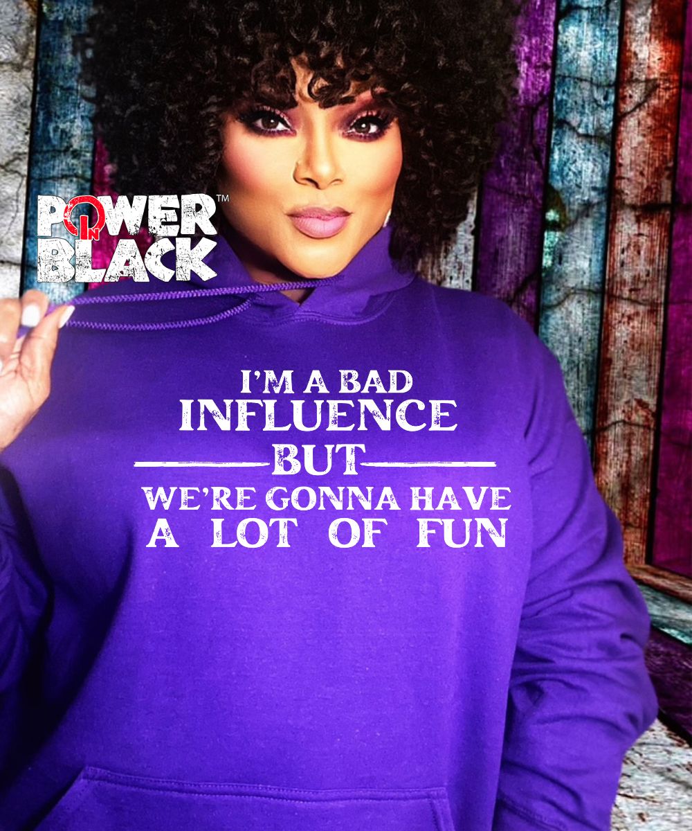 Bad Influence (Distressed Design) Hoodie