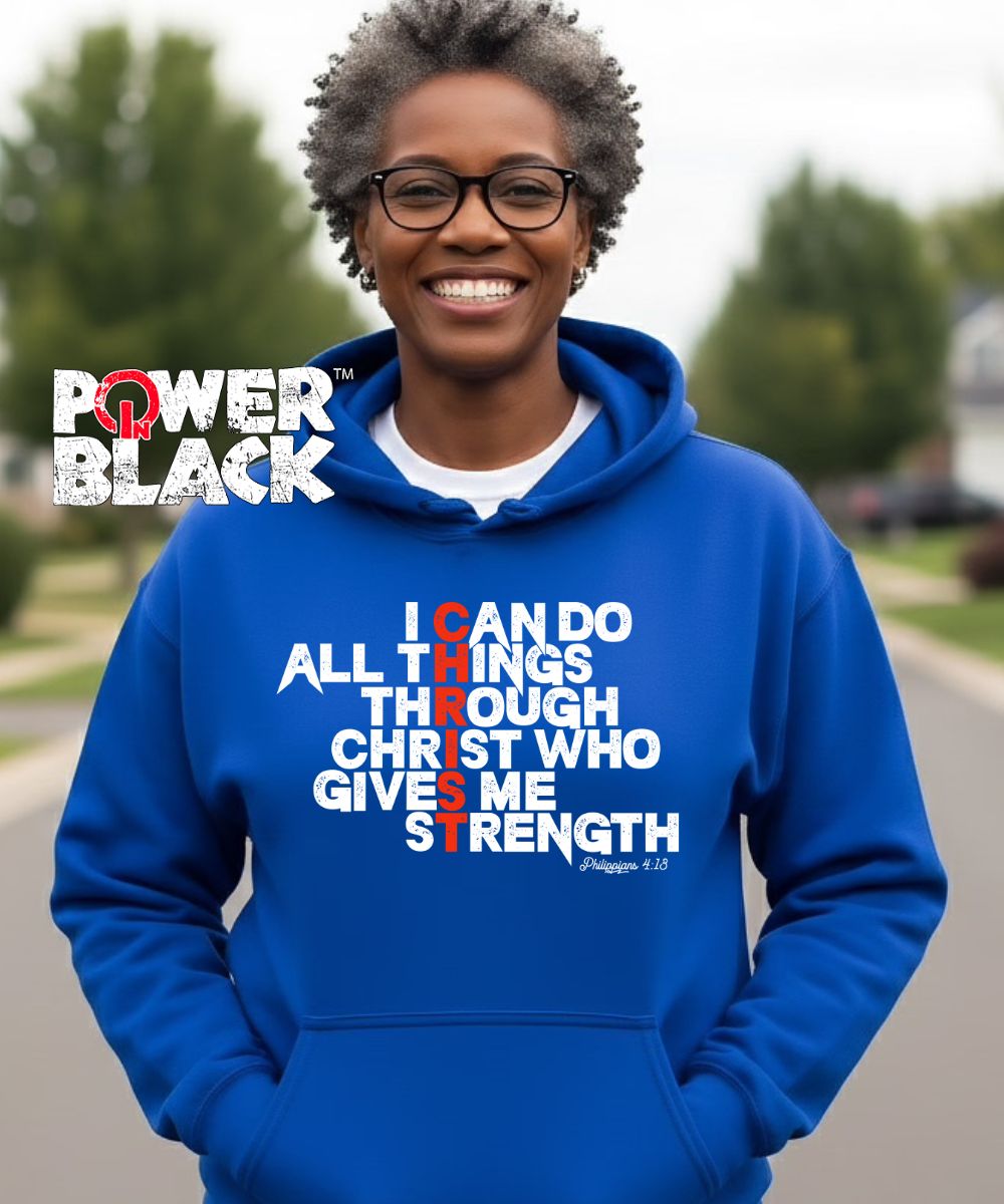 Philippians 4:13 (Distressed Design) Hoodie
