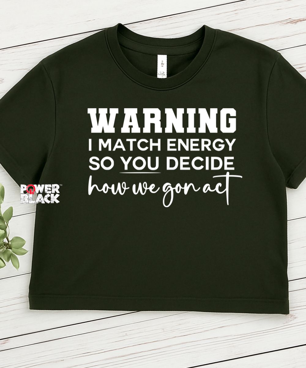 I Match Energy Crop Top