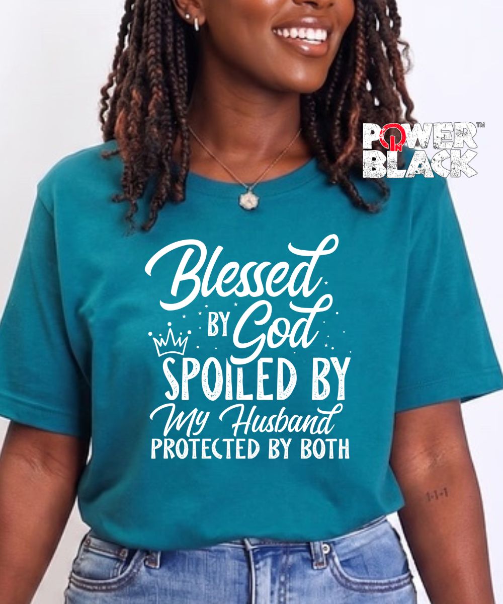 Blessed & Spoiled ( Distressed Design )