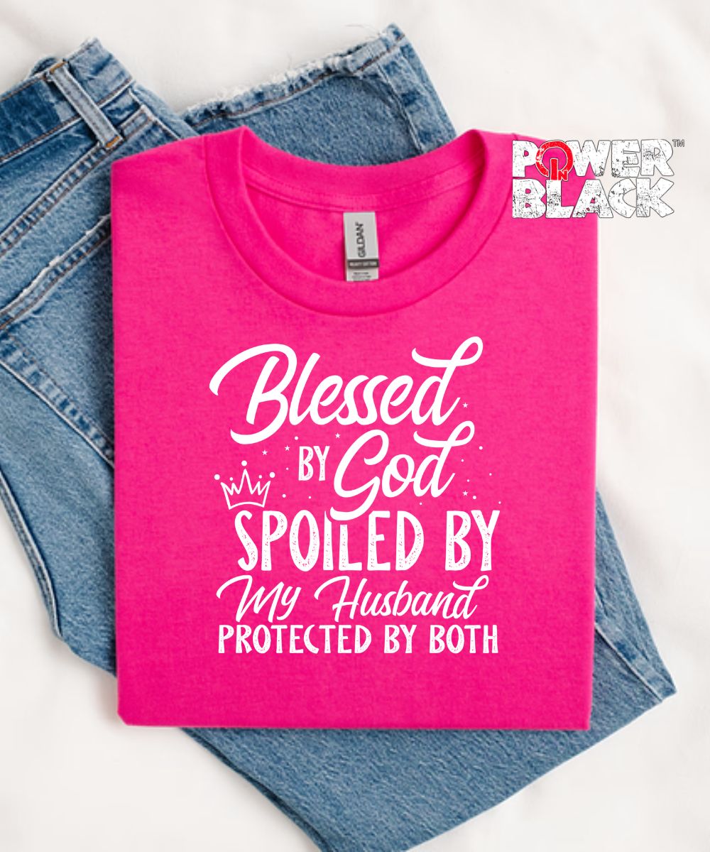 Blessed & Spoiled ( Distressed Design )