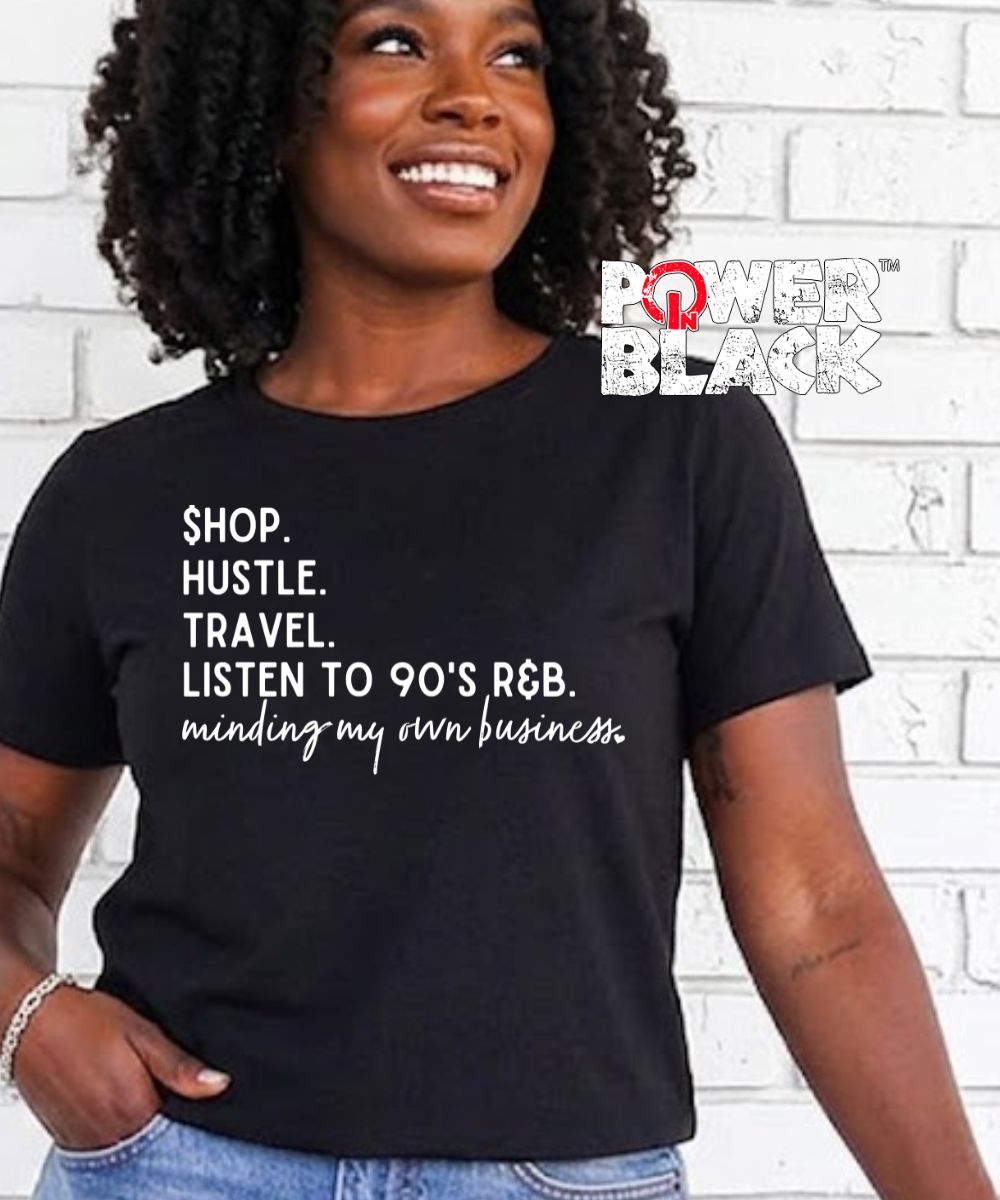 Shop. Hustle. Travel. Crop Top