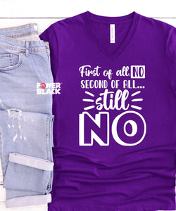 First Of All, No  - ONE DAY SALE