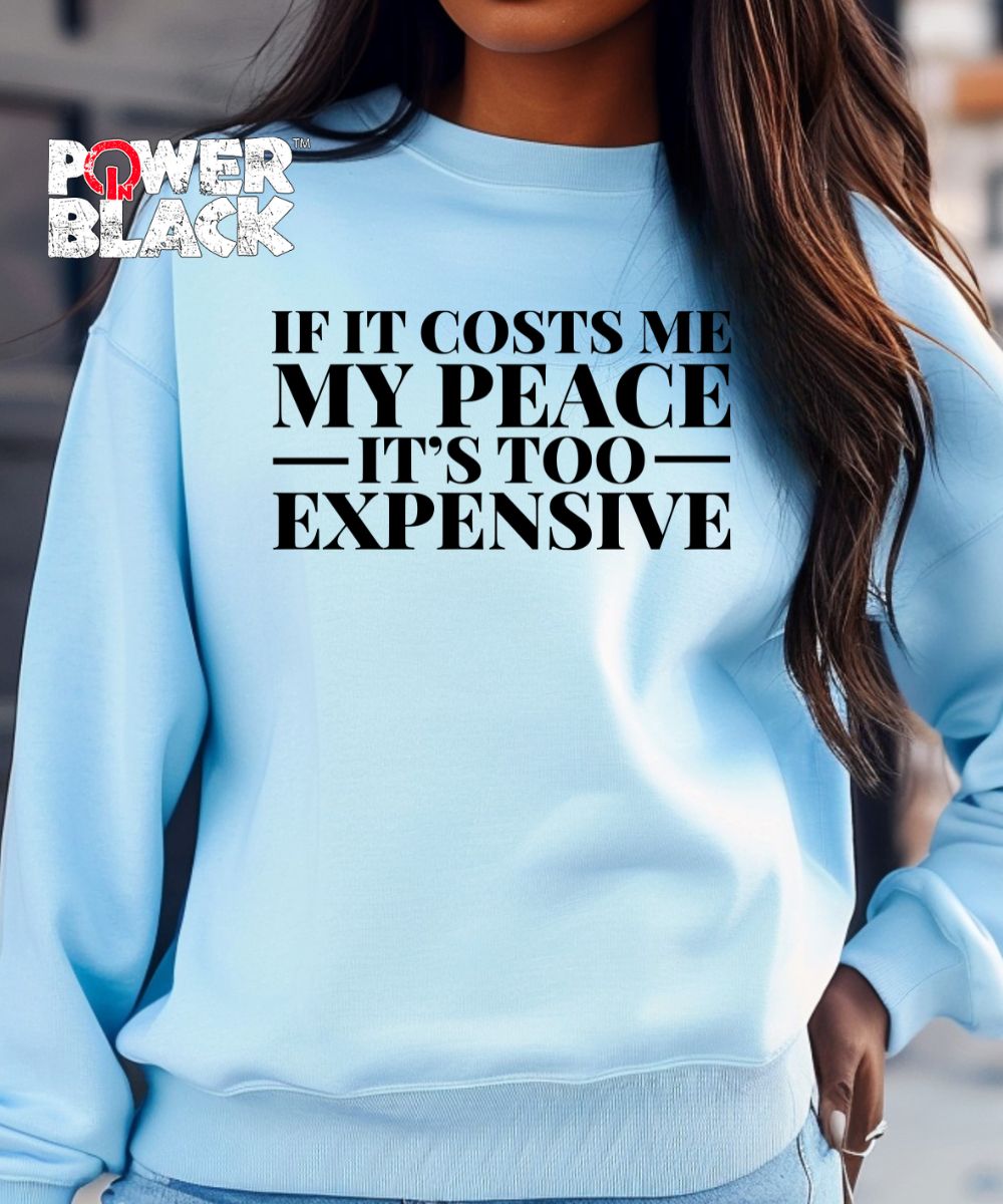 It's Too Expensive Sweatshirt