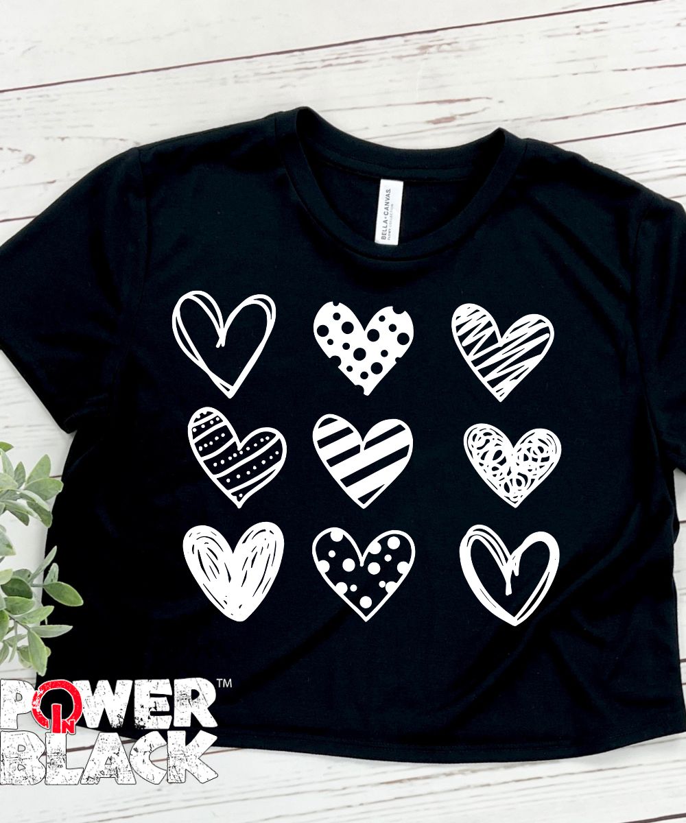 9 Hearts Crop Top