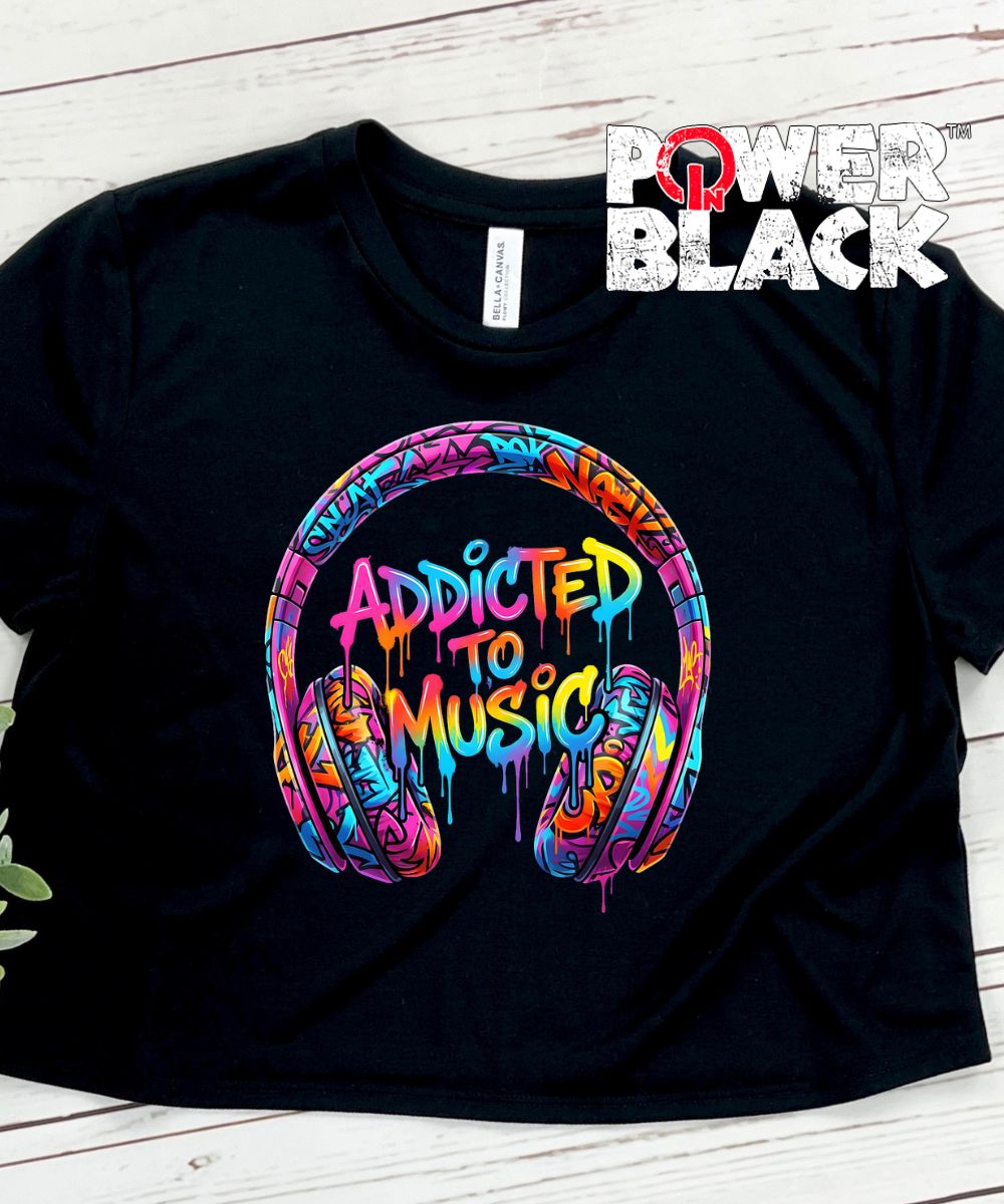 Addicted to Music Crop Top