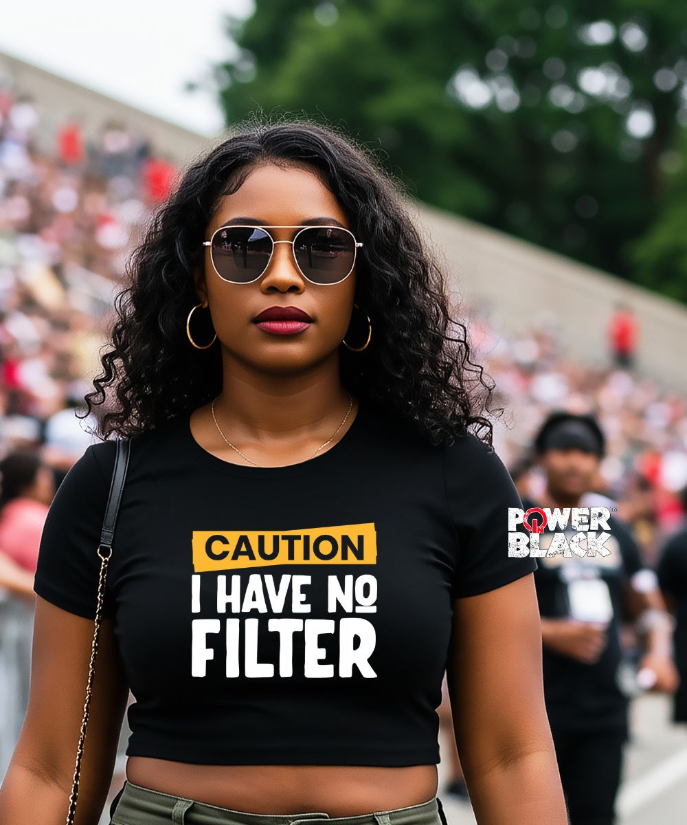 Caution No Filter Crop Top