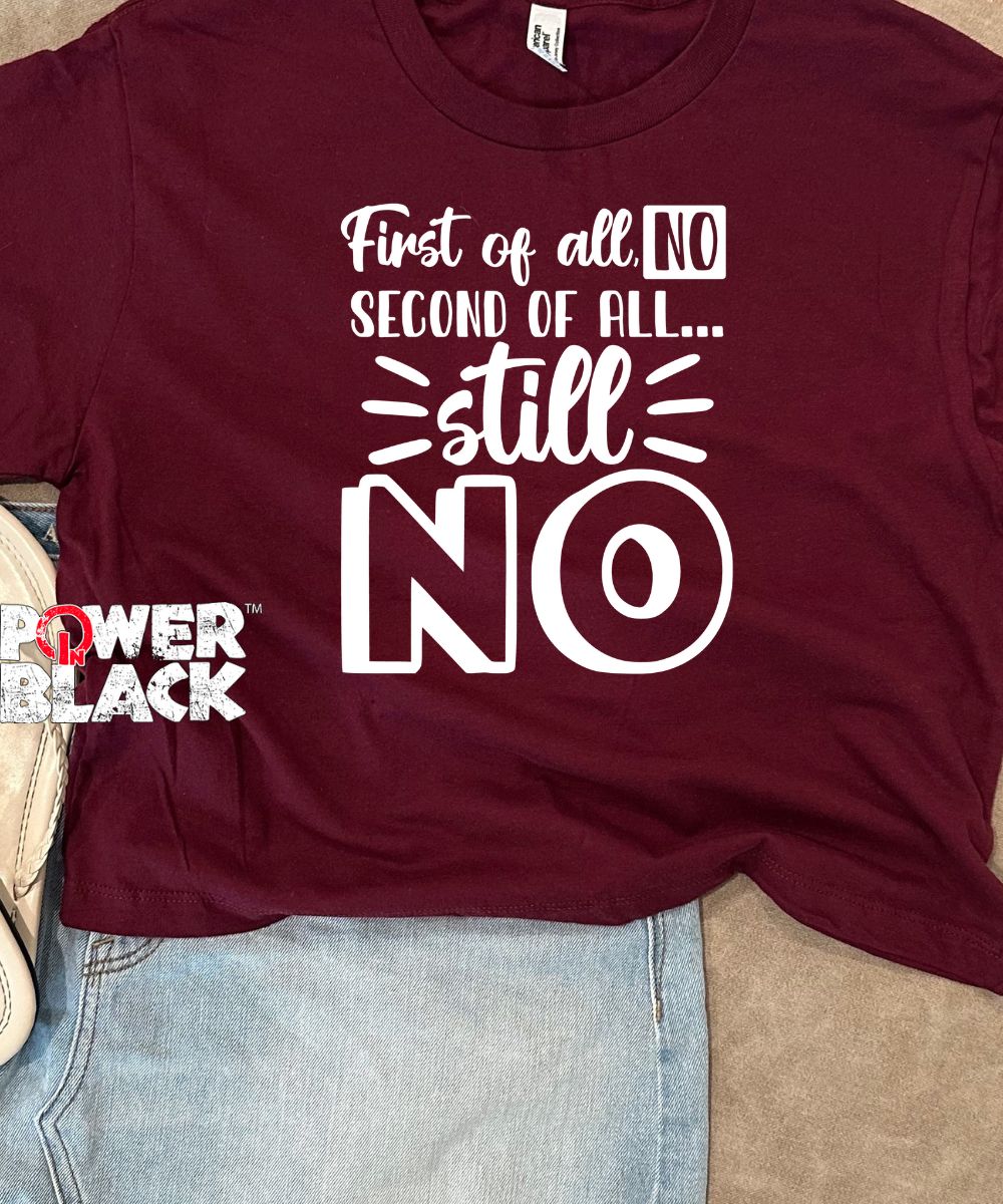 First Of All No Crop Top