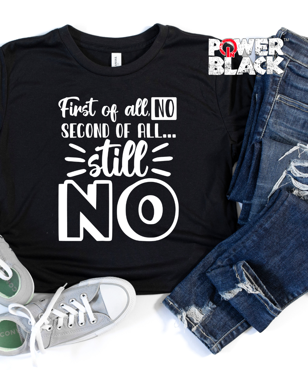 First Of All No Crop Top