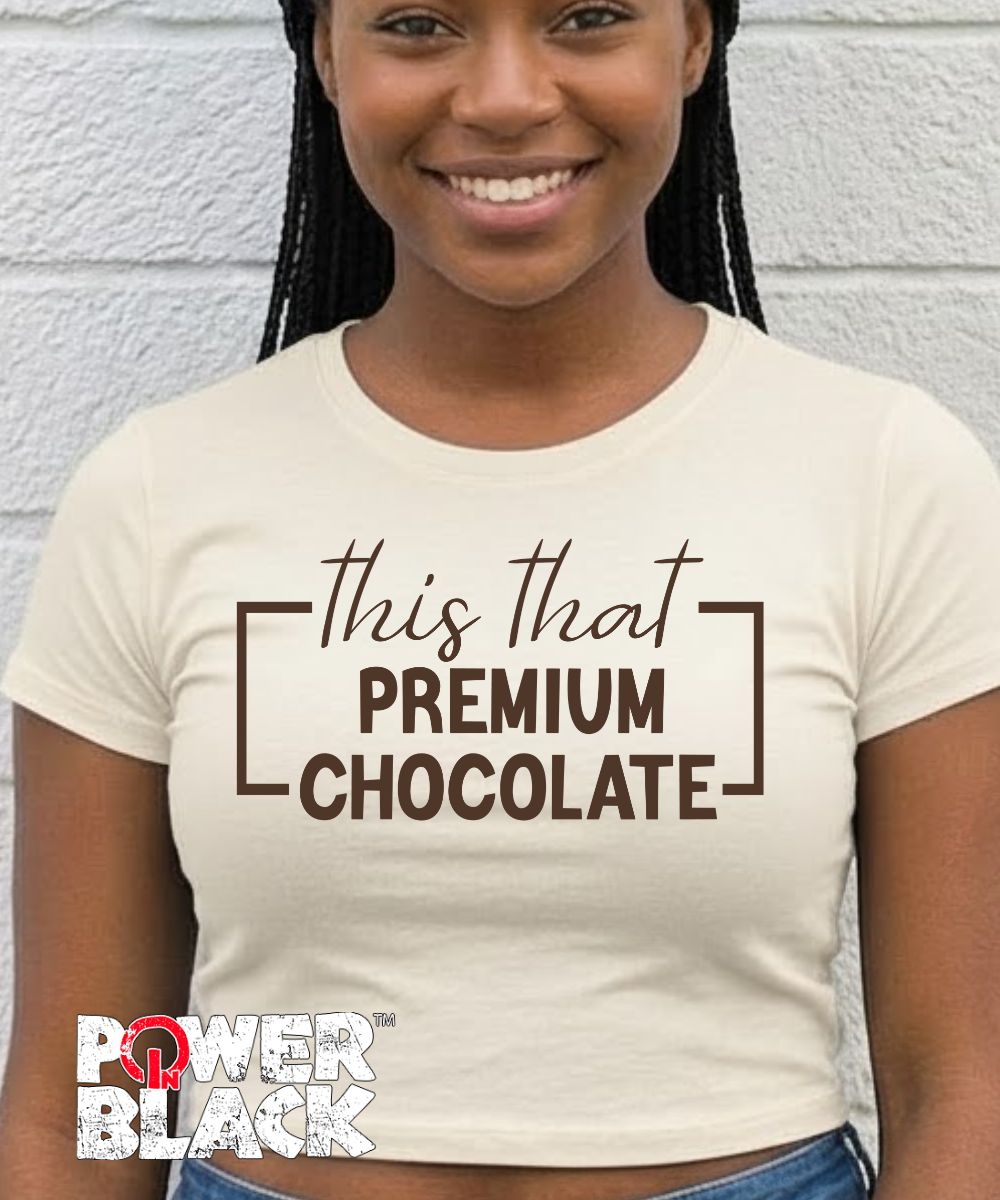 Premium Chocolate Crop Top