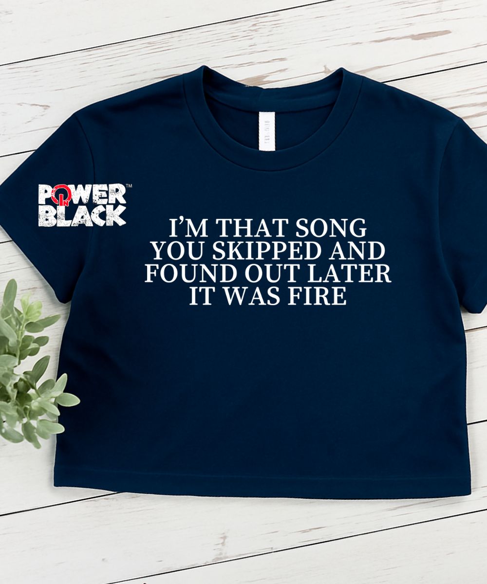 Song You Skipped Crop Top