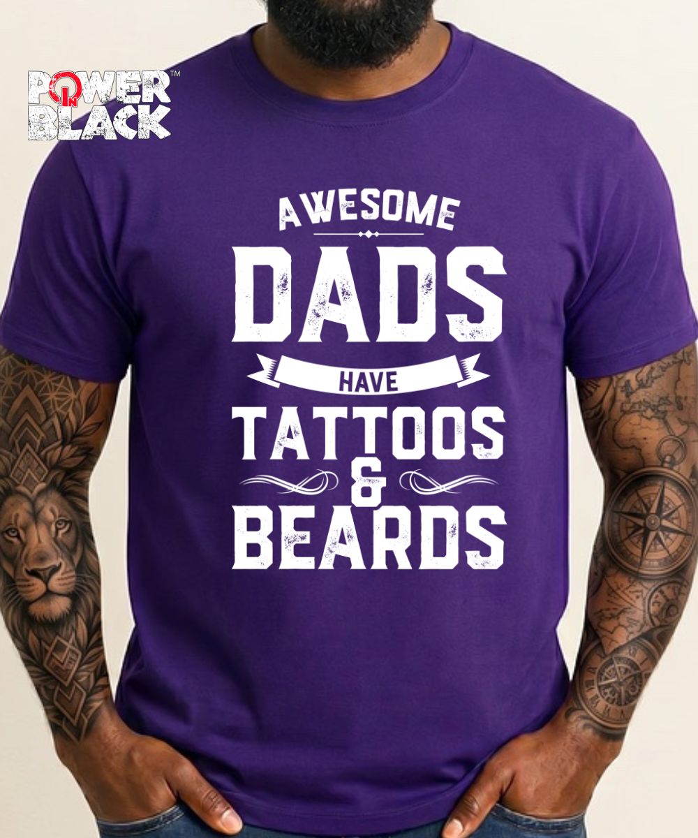 Tattoos & Beards (Distressed Design)