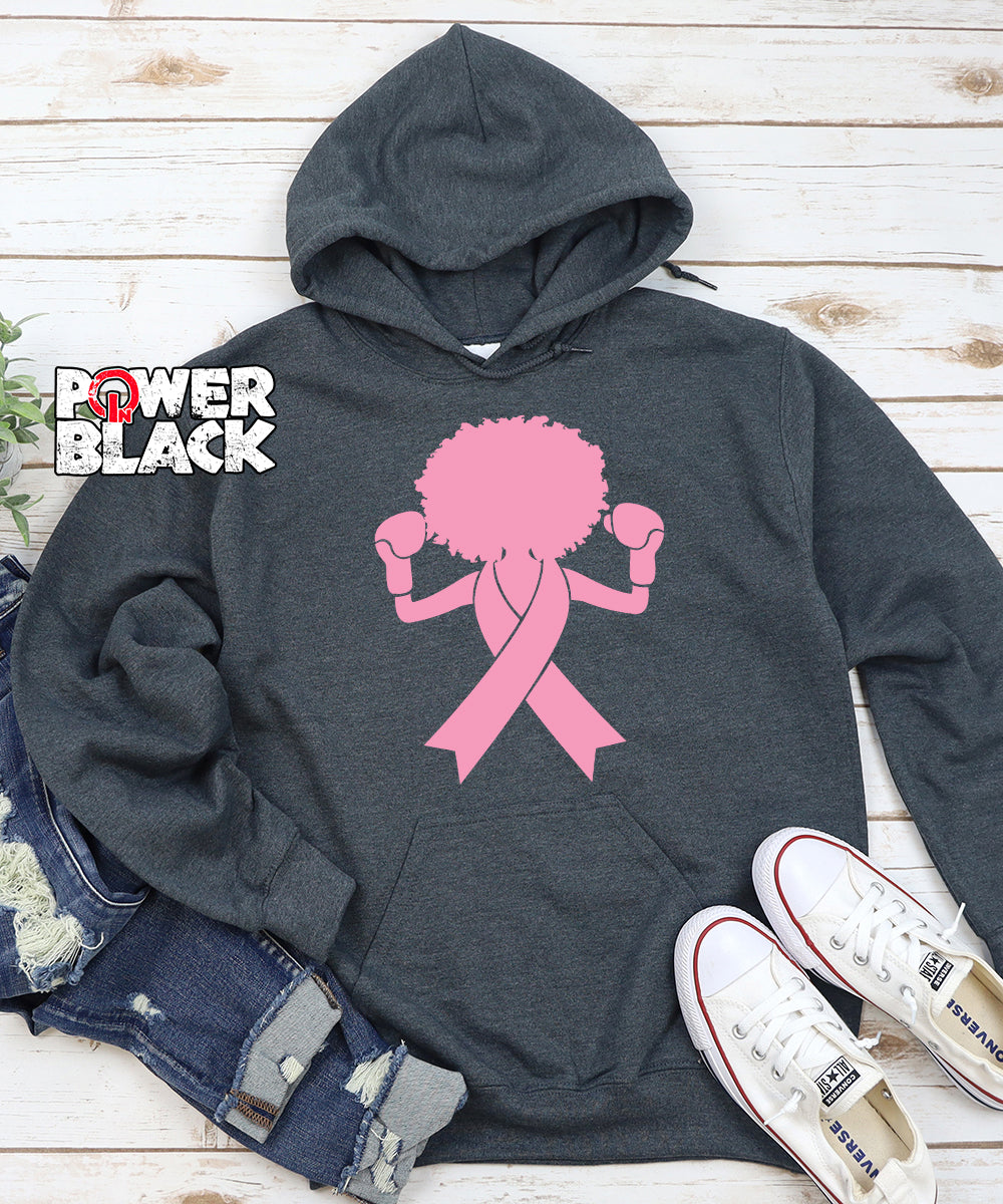Afro Pink Ribbon Hoodie