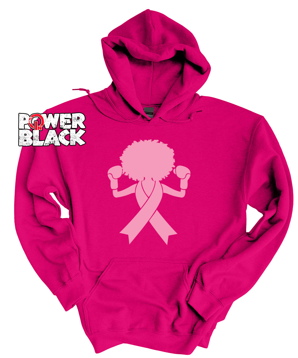 Afro Pink Ribbon Hoodie