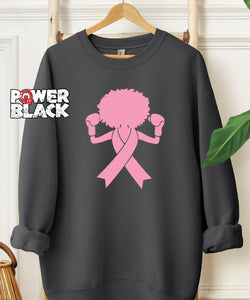 Afro Pink Ribbon Sweatshirt