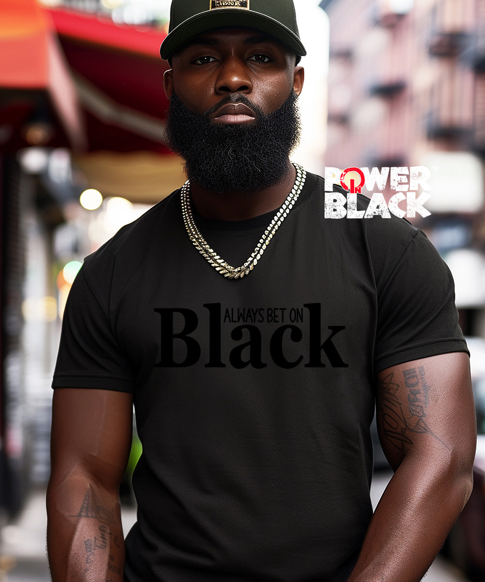 Always Bet On Black (Black Puff Design)