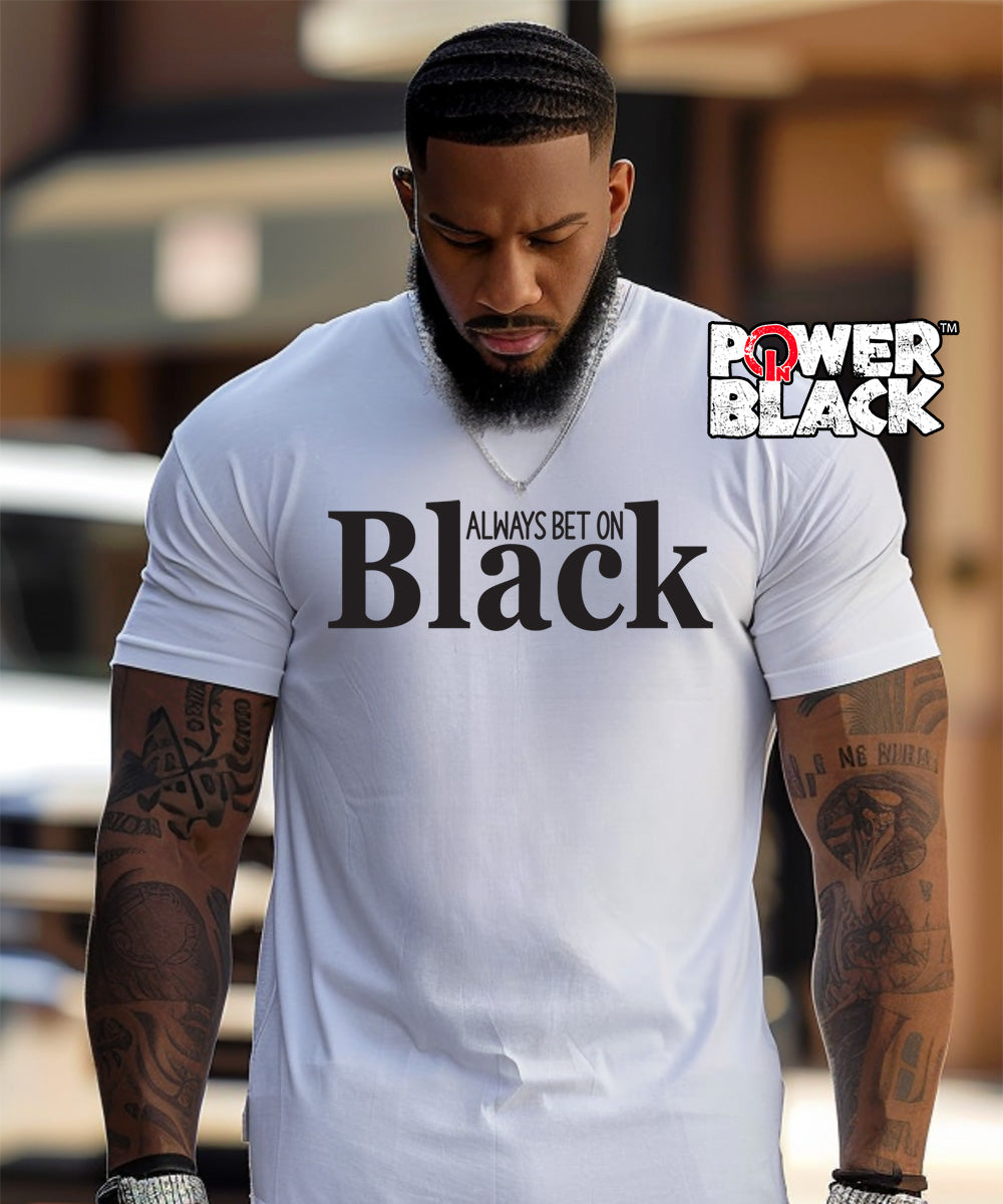 Always Bet On Black (Black Puff Design)