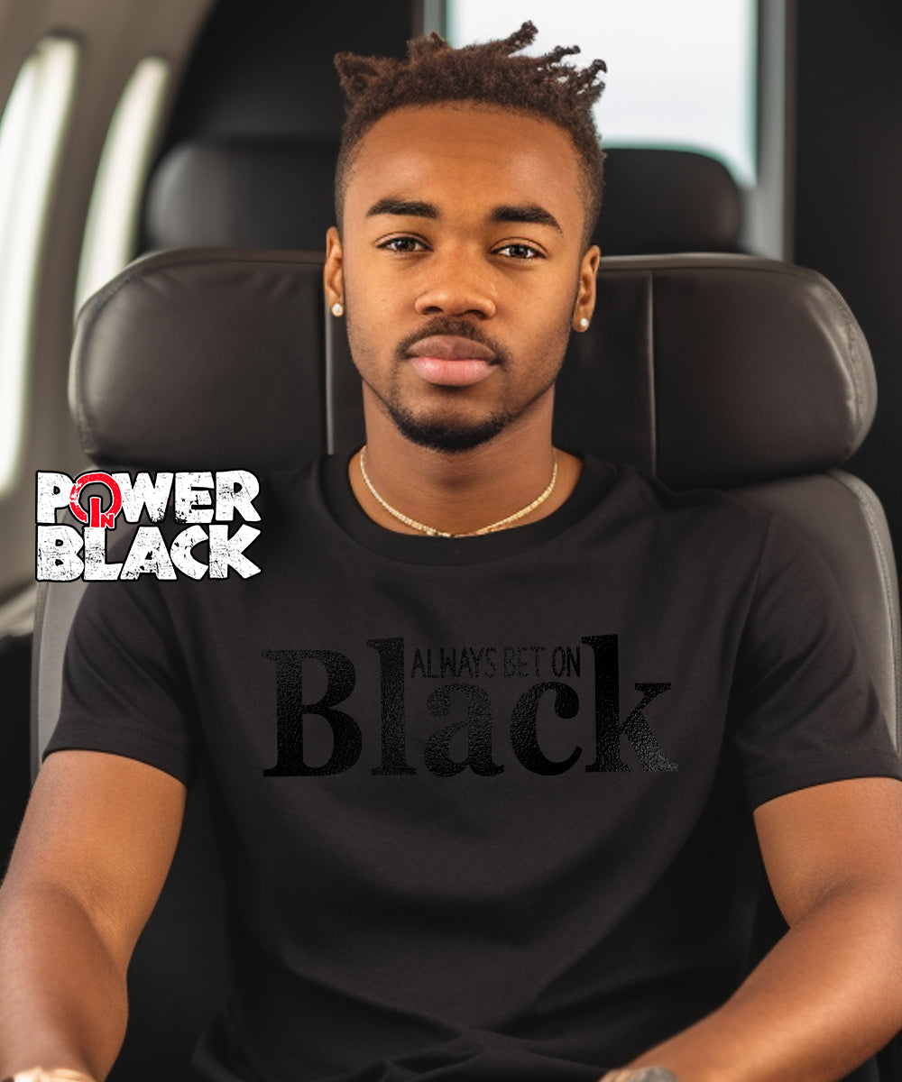 Always Bet On Black (Black Puff Design)
