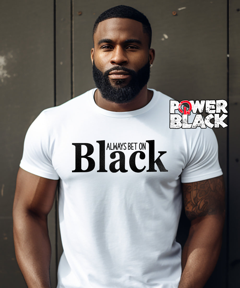 Always Bet On Black (Black Puff Design)