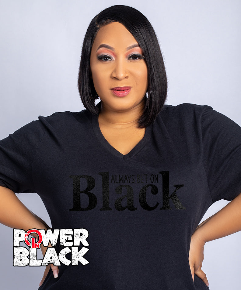 Always Bet On Black (Black Puff Design)