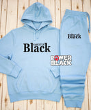 Always Bet On Black (Black Foil) Hoodie Jogger Set