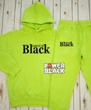 Always Bet On Black (Black Foil) Hoodie Jogger Set