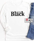 Always Bet On Black (Black Foil) Long Sleeve