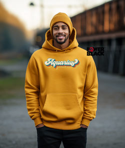 Retro Aquarius Zodiac Hoodie