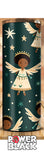 Black Christmas Angels Tumbler