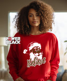 Black Santa Sweatshirt