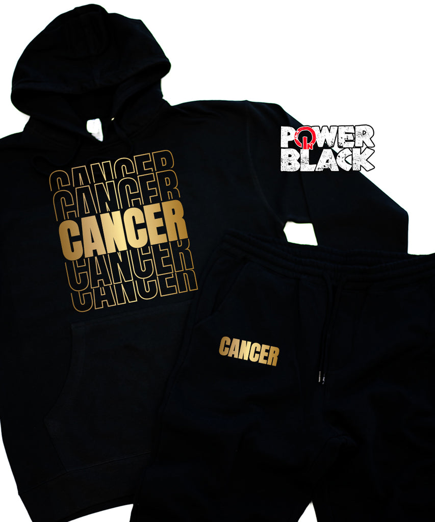 Stacked Cancer Zodiac Hoodie Jogger Set