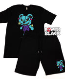 Evil Teddy Jogger Shorts Set