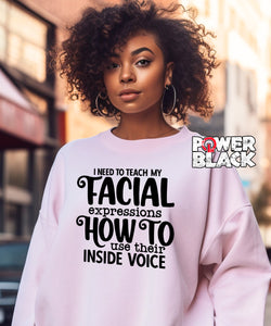 Facial Expressions Sweatshirt