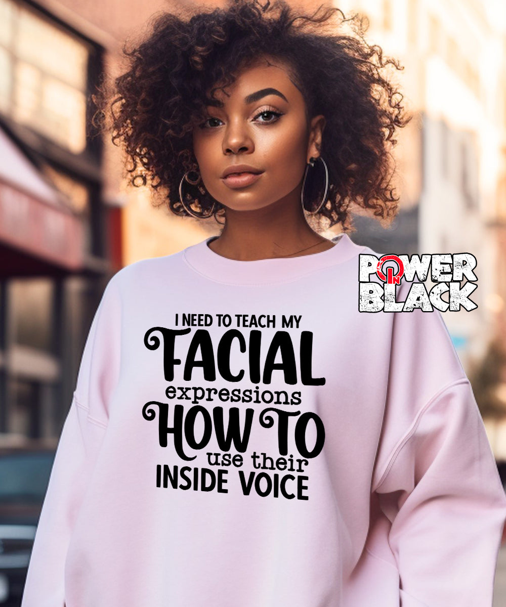Facial Expressions Sweatshirt