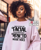 Facial Expressions Sweatshirt