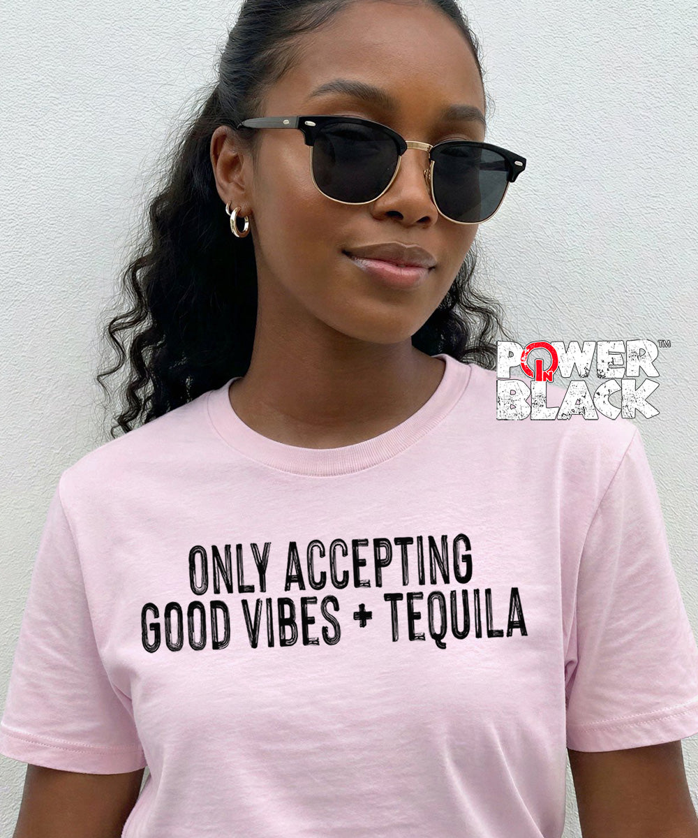 Good Vibes & Tequila (Distressed Design)