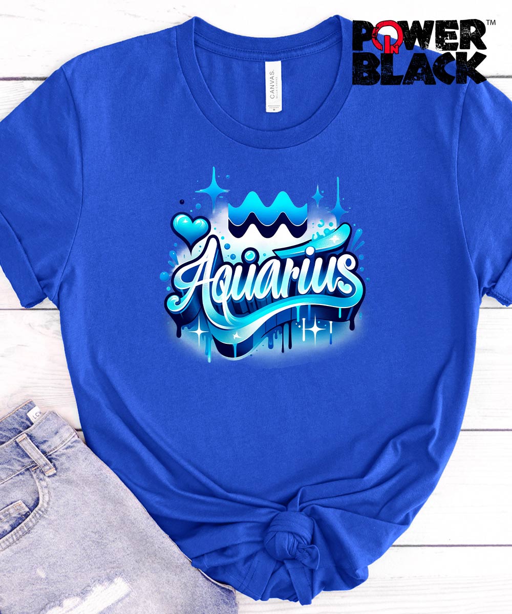 Graffiti Aquarius Zodiac