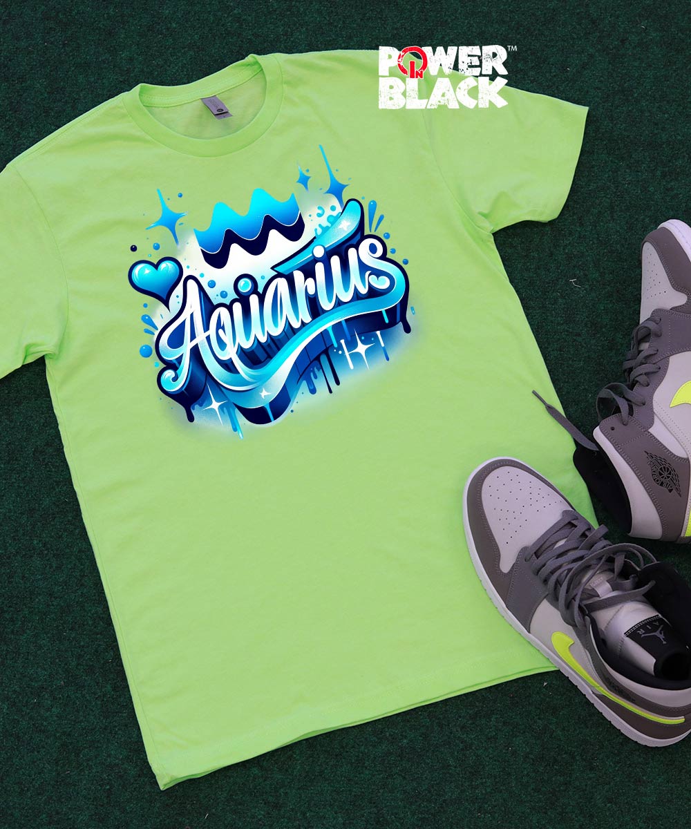 Graffiti Aquarius Zodiac