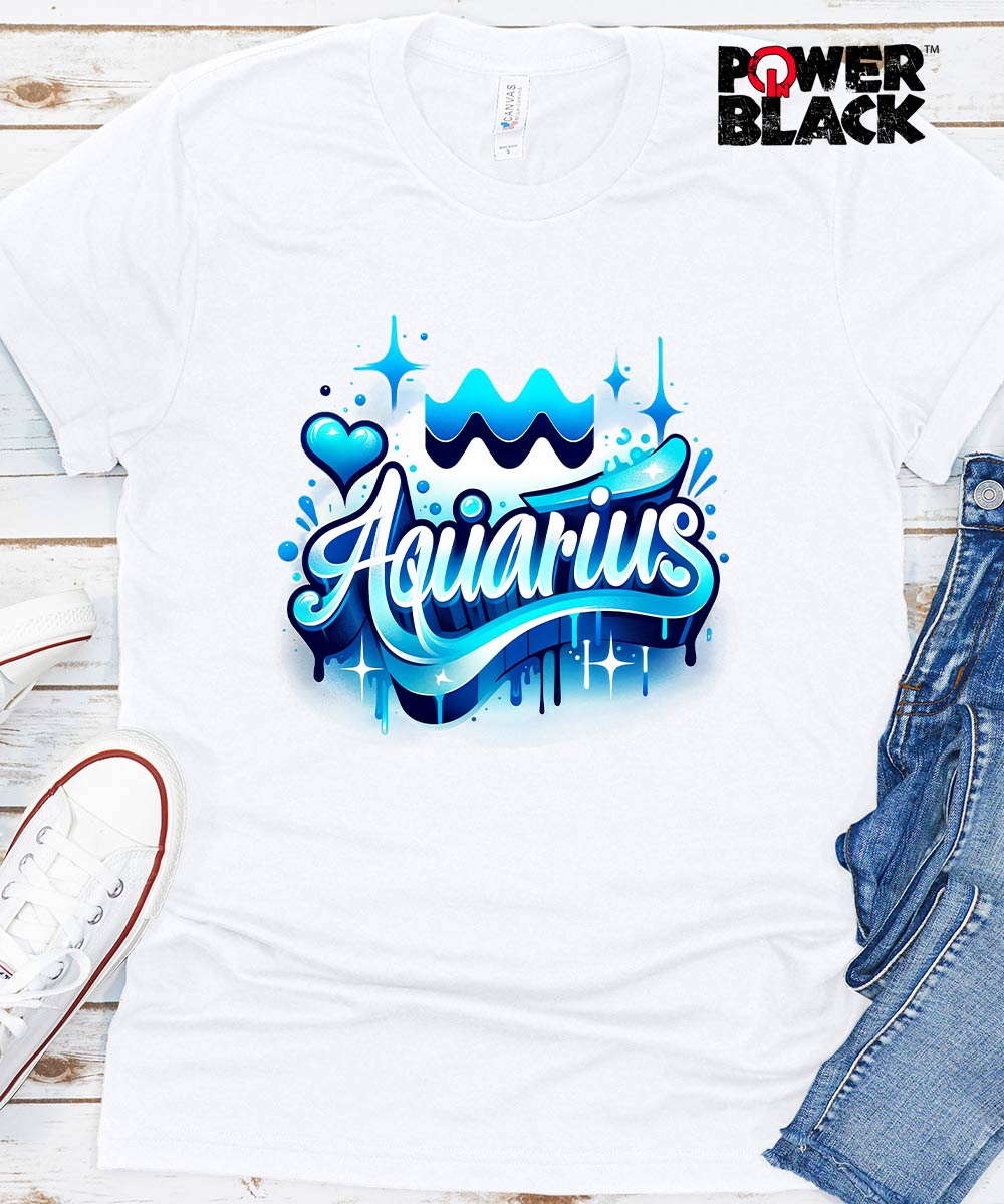 Graffiti Aquarius Zodiac