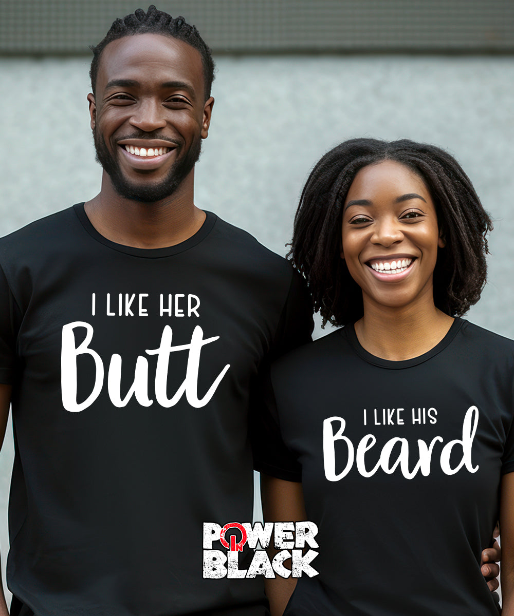 I Like His Beard, I Like Her Butt Set