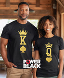 King of Spades and Queen of Hearts (Gold Print) Set